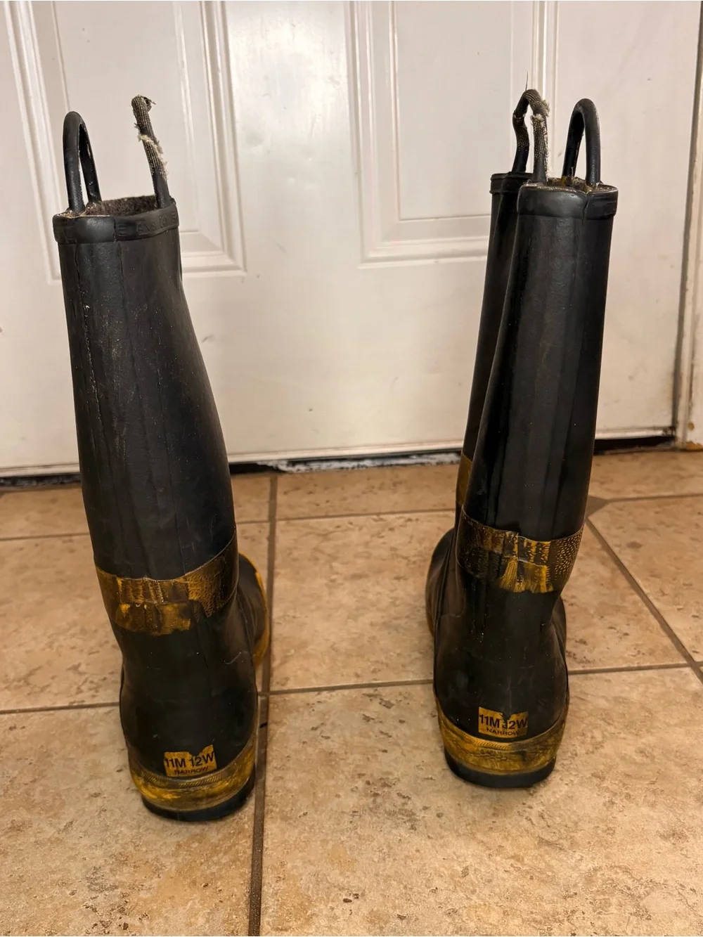 Servus Firefighter Black and Yellow Rubber Boots